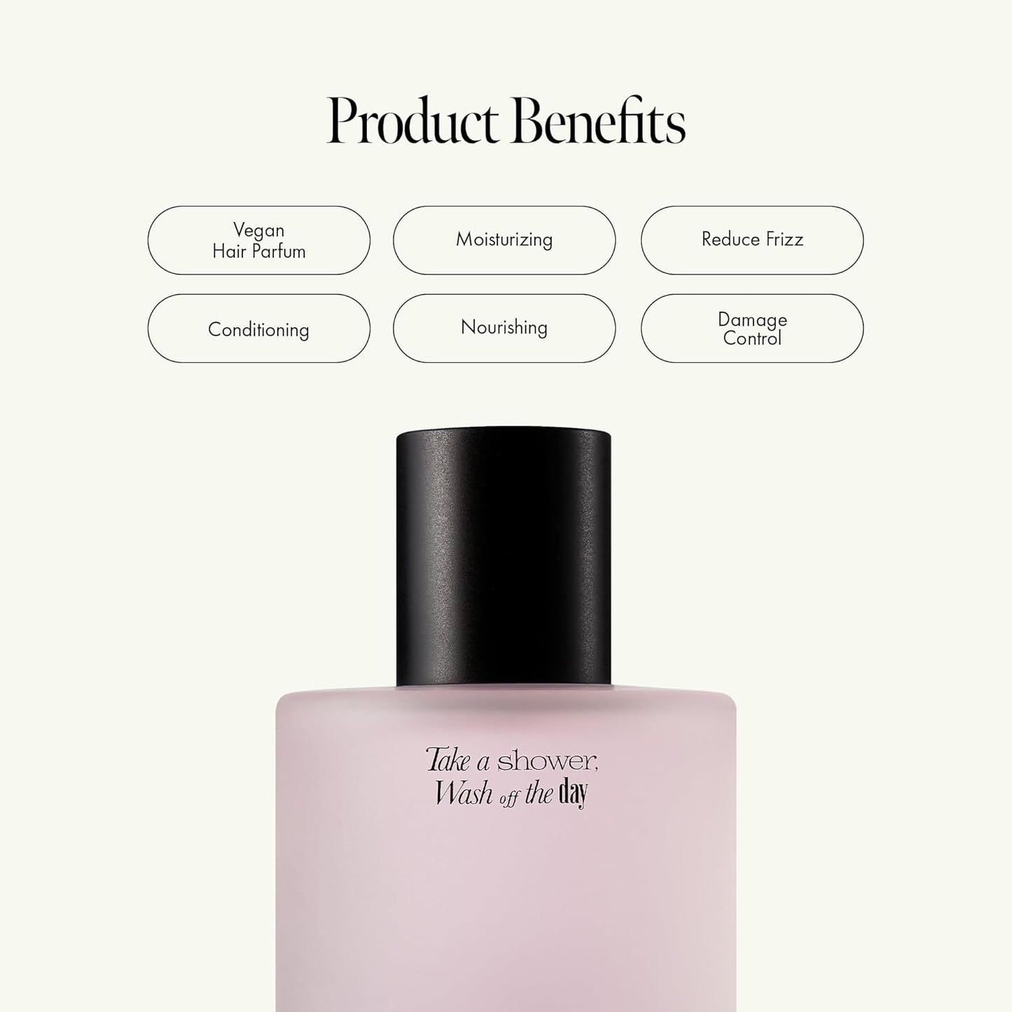 Rosy Night Vegan Hair Perfume Long-Lasting Floral Musky Scented with Damask Rose Extract, Rosehip Oil, Peptide Complex for All Hair Type, Free of Silicone & Parabens (3.38 fl. Oz)