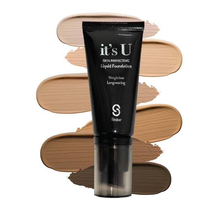 Sistar it's U Skin Perfecting Liquid Foundation Medium Coverage Buildable Weightless Longwearing Blendable 35 g / 1.23 oz. (Bronze)