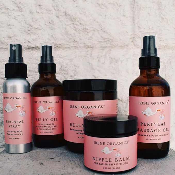 Belly Bundle - Organic Belly Balm and Natural Oil for Pregnancy Stretch Marks and Scars (5 piece set - SM)