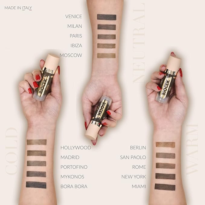 Brow Pigment Kit for Permanent Makeup - Made in Italy Permanent Makeup Colors Set (5 Count, 0.61 fl.oz. each)