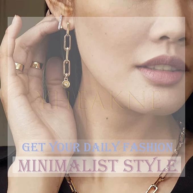 Boho Leaf Cuff Chain Earrings Silver Dangle Chain Earrings Cartilage Helix Earrings Cuff Helix to Lobe Chain Earrings Jewelry for Women and Girls