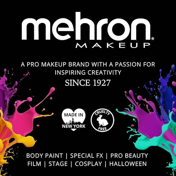 Mehron Makeup Liquid Makeup | Face Paint and Body Paint Perfect for Halloween, Cosplay I Air Brush Compatible 4.5 oz (133 ml) (Blue)