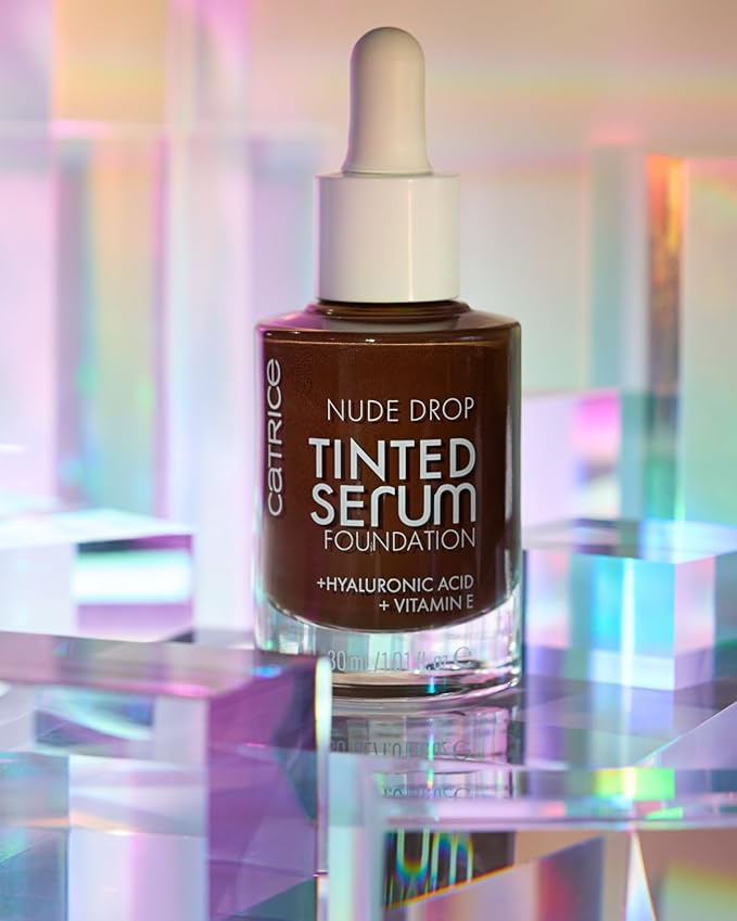 Catrice | Nude Drop Tinted Serum Foundation | Lightweight, Hydrating, Buildable Coverage | Enriched with Hyaluronic Acid & Vitamin E | Vegan & Cruelty Free (098N)