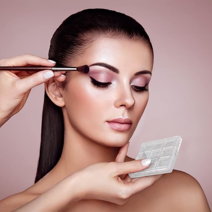 Empty Eyeshadow Palette Eyeshadow Makeup Palette Lipstick Container Makeup Empty Case for Blush Lipstick, 4Pcs 36 Grids