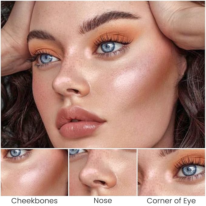 evpct 2in1 Face Shaping & Contouring Stick Cream Contour Concealer Bronzer Stick Makeup Kit for Beginner Face Highlighter Makeup Stick contorno maquillaje de maquillaje profesional,NEW Light Medium