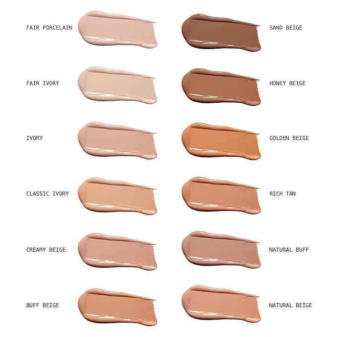 Ruby Kisses Liquid Foundation Medium Coverage, Lightweight, Natural Finish, Face Makeup for All Skin Type, Korean Makeup (Creamy Beige)