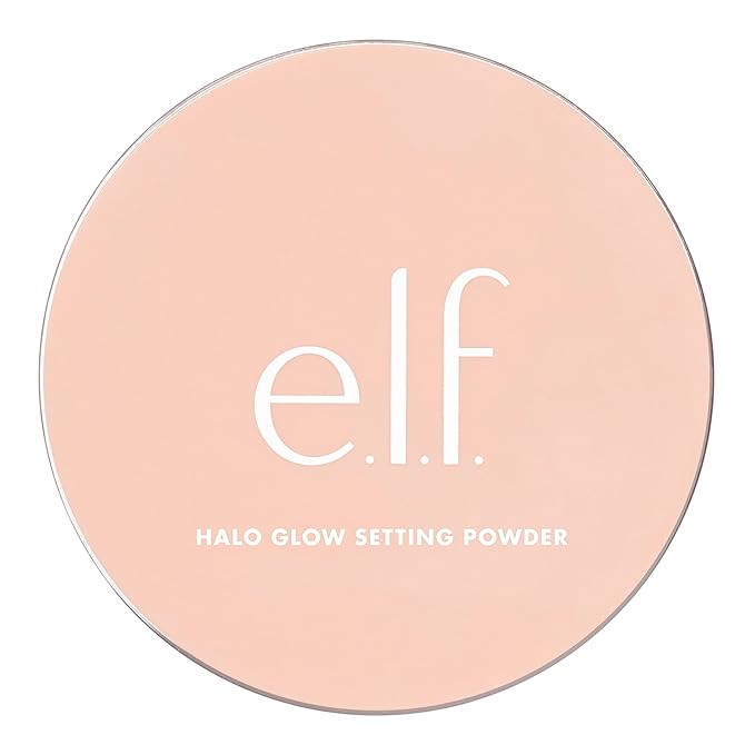 e.l.f. Halo Glow Setting Powder, Smooths The Look Of Pores & Fine Lines, Creates An Airbrushed Finish, Vegan & Cruelty-Free, Deep