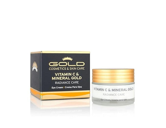 Gold Cosmetics & Skin Care Vitamin C & Mineral Gold Skincare, For Collagen Production (Eye Cream, 30 ml)