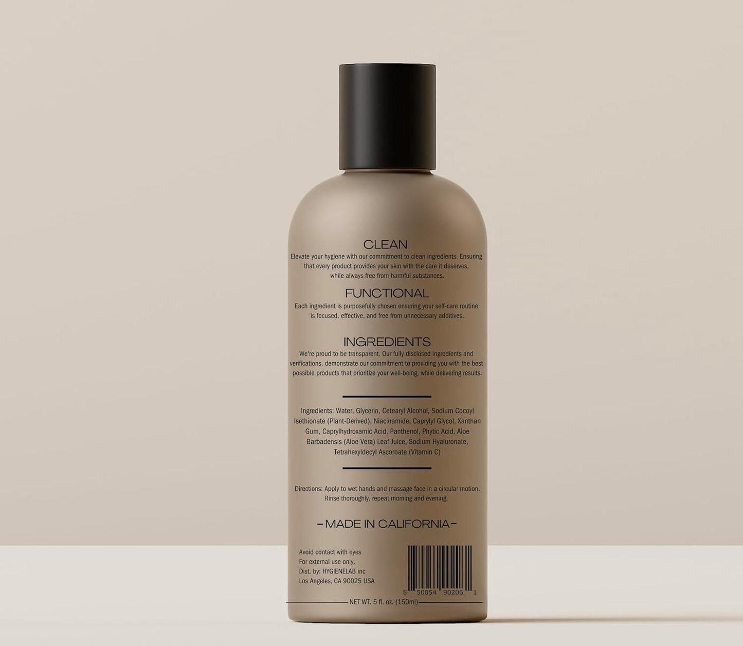 Face Duo – EWG Verified Face Wash (5 fl oz) & Moisturizer (1.7 fl oz), Removes Dirt, Hydrating Set with Aloe, Niacinamide, Vitamin C & Squalane