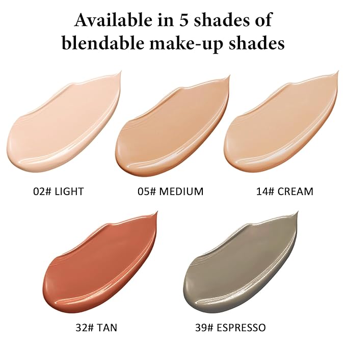 Liquid Foundation Makeup, Improves Uneven Skin Tone, Lightweight and Flawless Coverage for Hours 32# TAN