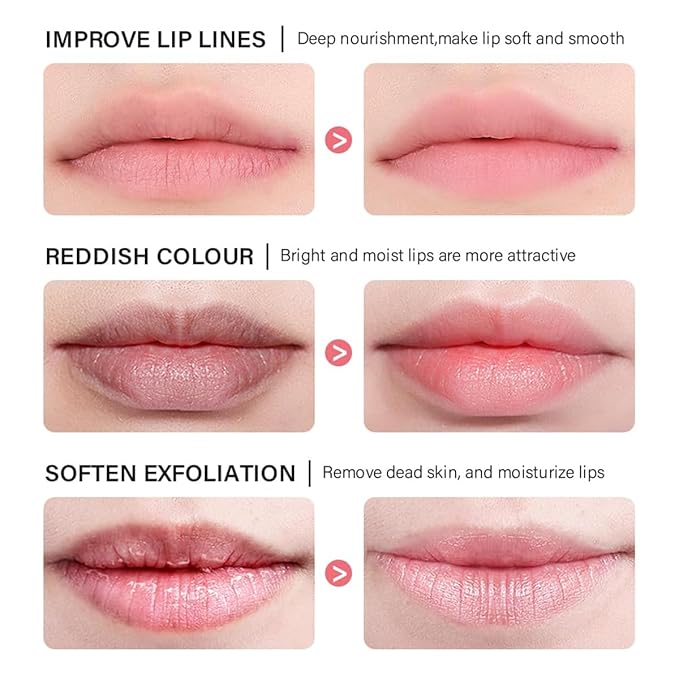 Hydrating Lip Sleeping Mask, Long Lasting Hydrating Night Lip Balms for Intensive Moisturizing and Care, Prevention Dry and Crack (GRAPEFRUIT) 0.7 OZ