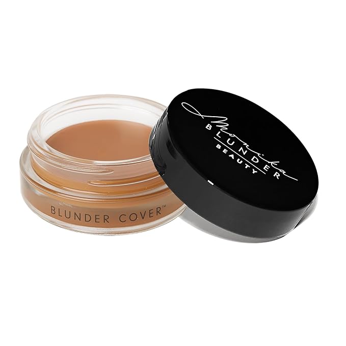 Monika Blunder Beauty - Blunder Cover Foundation Concealer - Shade: 6.25 - Sechs.25 - Deep Neutral Olive Undertones - Clean Beauty, All-In-One, Cruelty-Free, Vegan - 0.62 oz