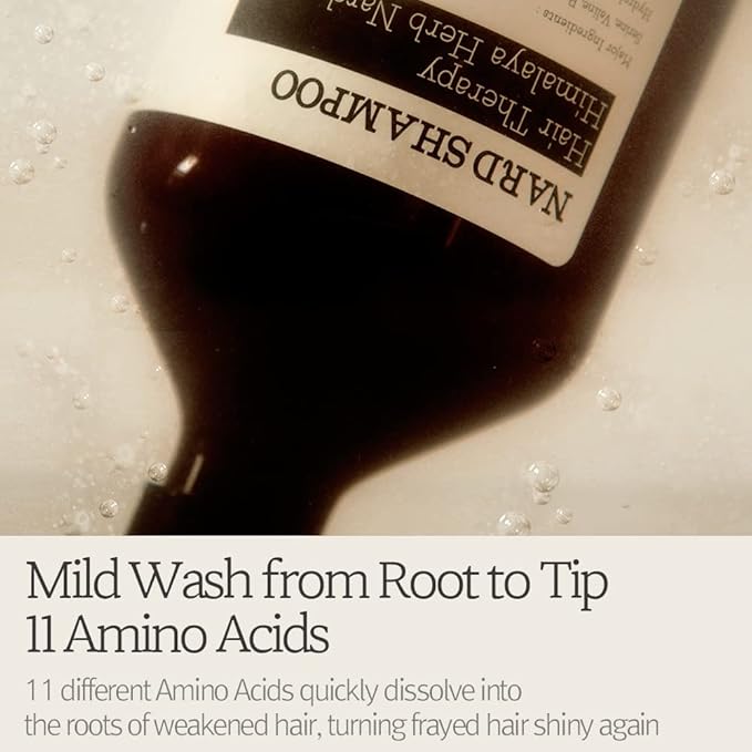 NARD Hair Shampoo Tea tree Rosemary 16.9 Fl Oz - Strong Vitality from Himalayas - Natural Surfactants giving Soft Cleansing - Argan Olive Jojoba Macadamia Sunflower Oil - Rich in Protein Amino Acids