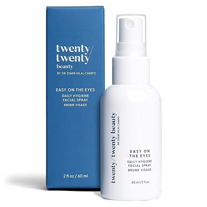 twenty/twenty Easy On The Eyes – 0.02% Hypochlorous Acid Spray to Cleanse Eyelashes – Reduce Eyelid Irritation – Safe for Sensitive Skin – Ophthalmologist Developed–Vegan, Clean Ingredients – 60ml