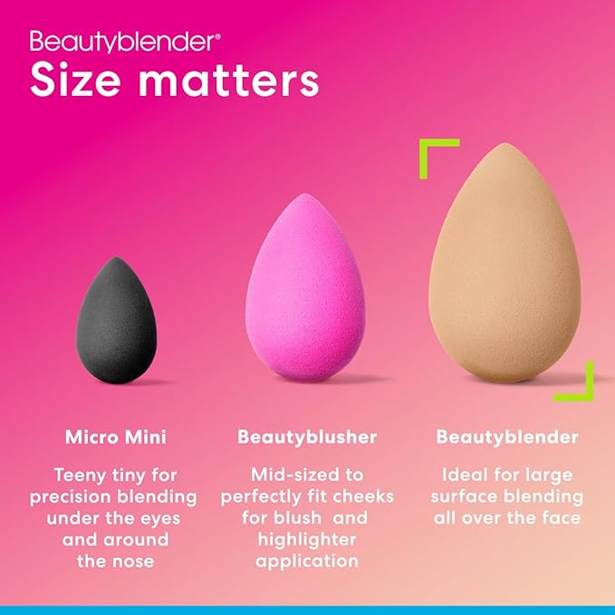 Beautyblender® | Nude Beige Beauty Blender Makeup Sponge, Super-Soft Foam Easily Blends Foundations, Powders & Creams, Made in USA, Reusable, Washable, Streak Free Application, Vegan, Cruelty Free