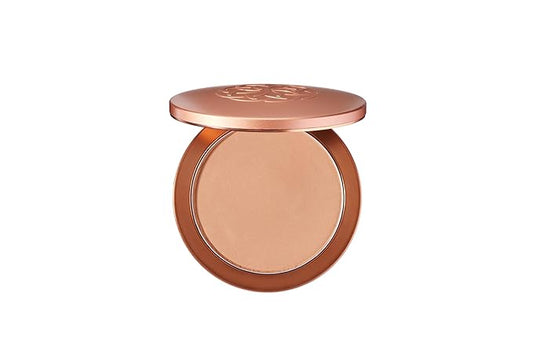 YENSA Super Serum Silk Powder Foundation - Matte Foundation Makeup to Blur and Smooth Pores - Provides a Radiant and More Even Skin Tone for a Natural, Healthy Glow - Tan 1 (0.35 oz)