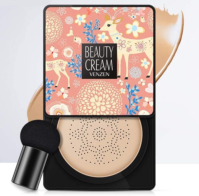 VENZEN Beauty Cream Clear Cover Natural Make Up Nourish Moisturizes Protection Professional Skin Care 2 Colors 20g (#02 Ivory)