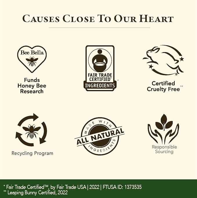 Bee Bella Lip Balm, Unscented (Unflavored), 3 Pack - Hydrating, Moisturizing Lip Care, 100% Natural, Original Organic Beeswax with Vitamin E, Handmade in USA