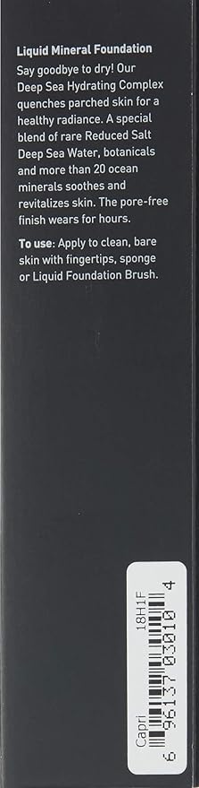 Youngblood Clean Luxury Cosmetics Liquid Mineral Foundation, Capri | Dewy Mineral Lightweight Full Coverage Makeup for Dry Skin Poreless Flawless Tinted Glow | Vegan, Cruelty Free, Gluten-Free