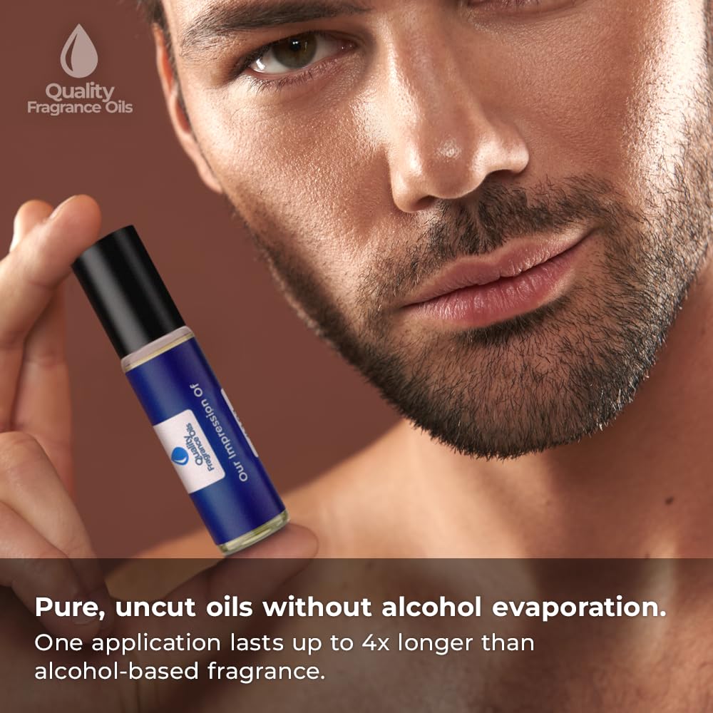 Quality Fragrance Oils' Aqva by Blv. for Men Impression #286 | Long-Lasting Perfume Oil, Alcohol-Free, Strong Scent, 10ml Roll-On | Affordable Alternative to Designer Fragrances
