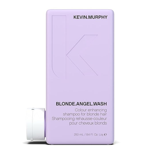KEVIN.MURPHY BLONDE.ANGEL.WASH - Blonde Shampoo - Purple Shampoo for Blonde & Grey Hair - Colour Enhancement Hair Care - Colour Safe - Paraben & Sulphate Free - 250 mL /8.4 fl oz