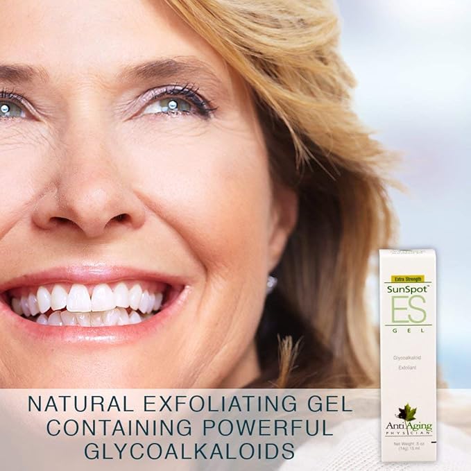 Lane Innovative - SunSpot ES, Natural Exfoliating Gel, Skin Rejuvenating Ingredients, Including Aloe Vera and Tea Tree Oil (0.5 Ounce, Pack of 2)