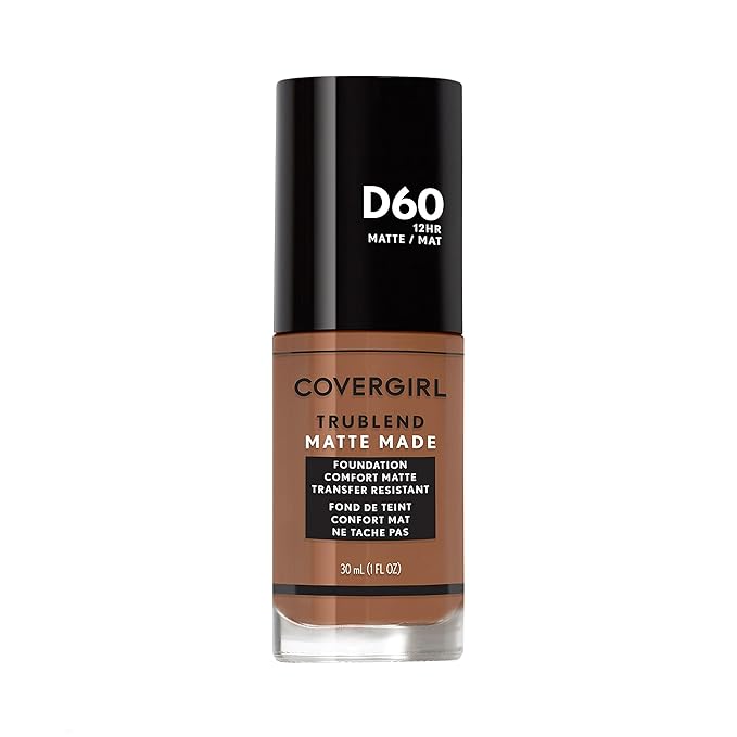 COVERGIRL TruBlend Matte Made Liquid Foundation, Toasted Almond, 1 Fl Oz (Pack of 1)