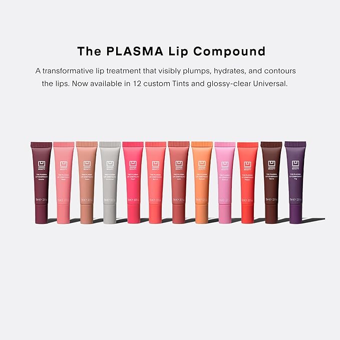U Beauty The PLASMA Tinted Lip Compound - Anti-Aging & Anti-Wrinkle Lip Gloss, Hyaluronic Acid, Shea Butter & Peptides for Hydration & Plumping, Rose - 15 mL