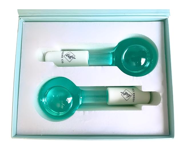 Ice Globes for Face - 2 Pack Cryo Globes for Face, Neck, & Eyes - Skin Care Tools for Dark Circles, Wrinkles, & Collagen Production - Facial Globes for Daily Beauty Routines