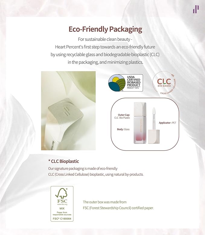 Heart Percent Dote On Mood Pure Glow Tint, Watery & Lightweight Moisturizing Lip Stain Long Lasting Liquid Lipstick 6.8g, 16.Geek & Mauve