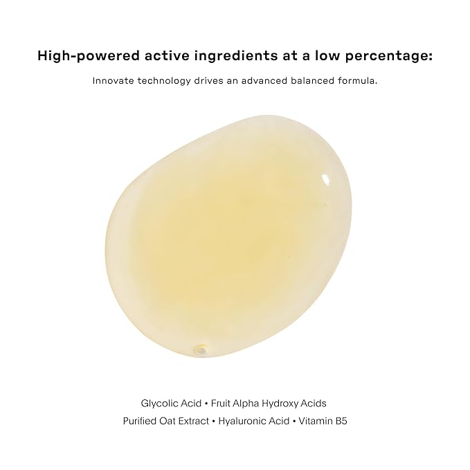 U Beauty Resurfacing Flash Peel Glycolic Acid Exfoliating Serum for Face with Stable Retinol, Hyaluronic Acid, Fruit Alpha Hydroxy Acids, Vitamins C+E - Visibly Improved Density, Lifting -1 fl oz