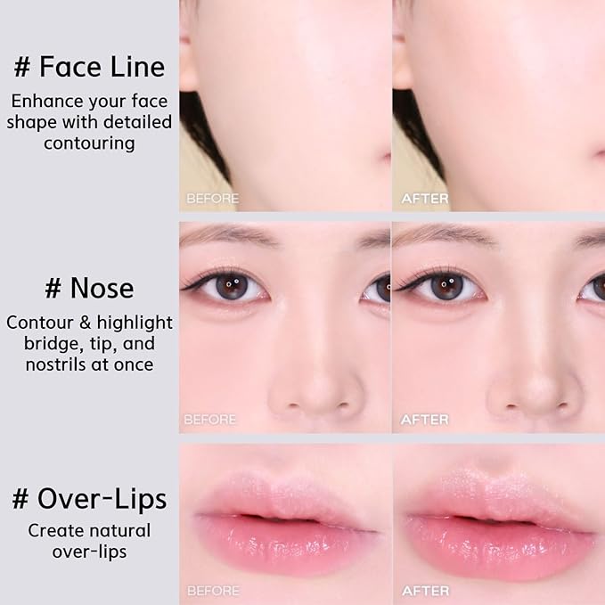 BBIA Last Contour Stick - Dual-Sided Contouring & Highlighting Duo Stick Easy Dual-Ended Natural Contour & Highlight Blendable Buildable Longlasting Korean Face Makeup (01 WARM DETAIL, Pack of 1)