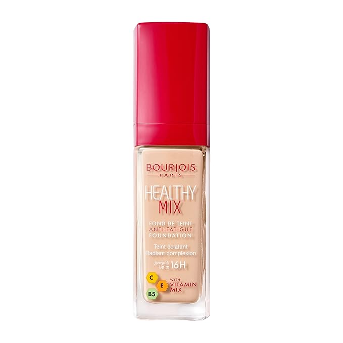 Bourjois Healthy Mix Anti-Fatigue Medium Coverage Liquid Foundation 5 Rose Ivory, 30ml