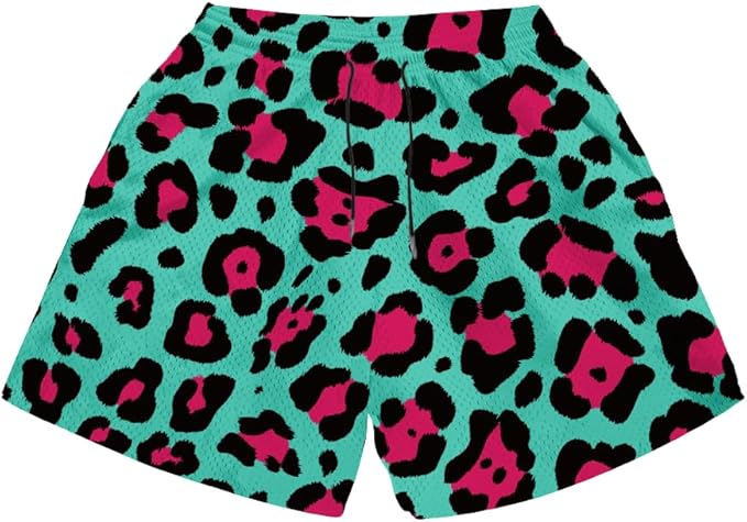 Fashion Funny Animal Printing Swim Trunks 5 inch Inseam Quick Dry Active Board Shorts for Men