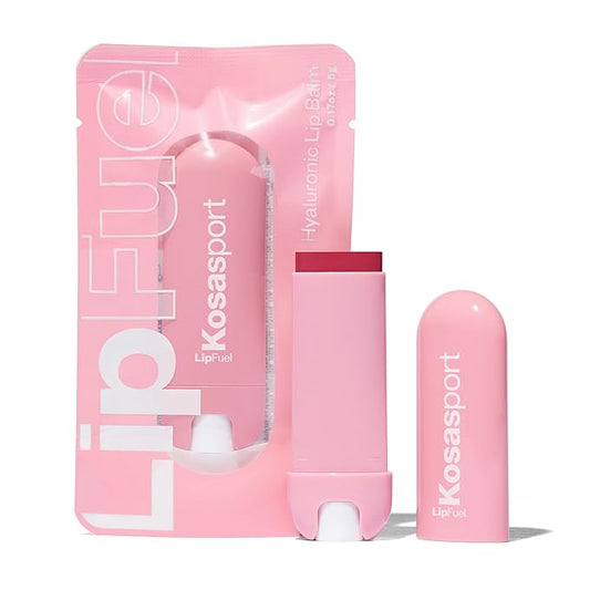 Kosas Lipfuel Hyaluronic Active Sport Lip Balm - Hydrates, Energizes and Protects - Natural Lip Treatment and Care (Rush)