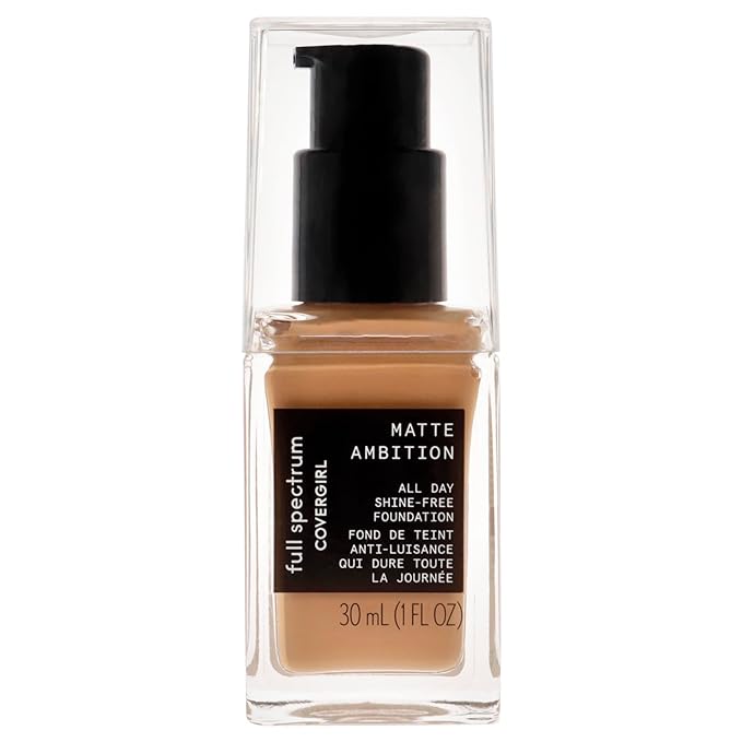 COVERGIRL Matte Ambition, All Day Foundation, Medium Cool 2, 1.01 Ounce
