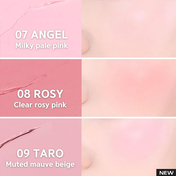 BBIA Ready To Wear Downy Cheek Cream Blush 8 Color - Creamy Blendable & Buildable Blush Dewy Texture & Matte Finish High Pigment Longlasting Lightweight Natural Face Makeup, 0.12oz (02 DOWNY PEACH)