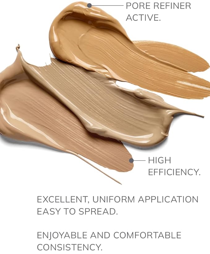 FARMASi Vfx Pro Foundation, Full Coverage Liquid Cream, Lightweight Long Lasting Coverage, Breathable Skin Moisturizer with Color True Matte Blending, Face Makeup, 1 fl. oz / 30 ml - Warm Medium 18