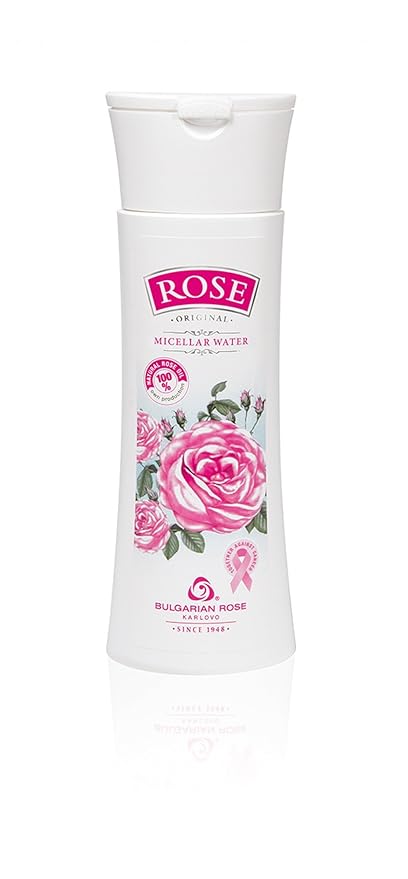 Bulgarian Rose 5 Piece Gift Set with Bulgarian Natural Rose Soap, Rose Body Wash, Rose Hand Cream, Rose Day Face Cream, Rose Micellar Water