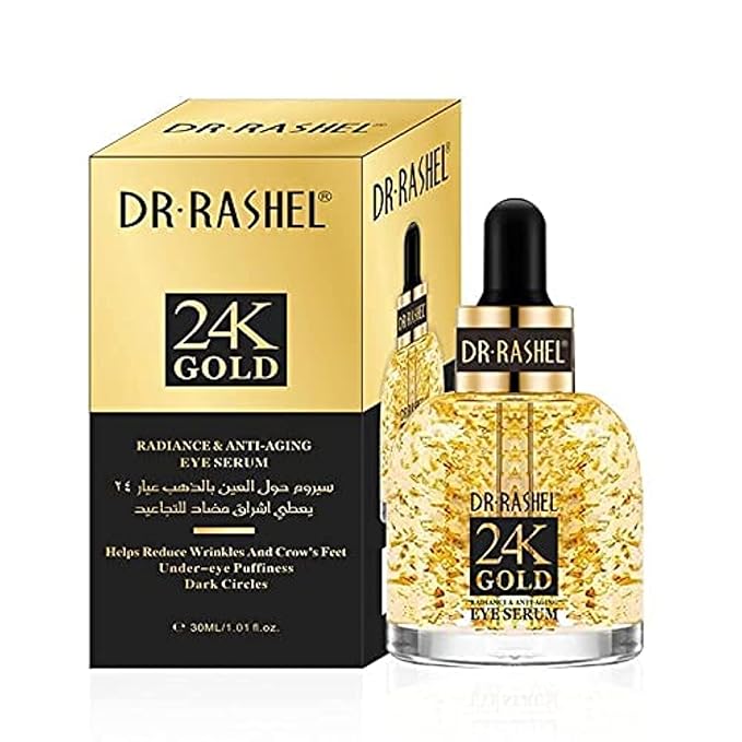 24K Gold Radiance Collagen & Anti - Aging Eye Serum, Helps To Reduce Wrinkle, Under eye Puffiness & Dark Circles, Size 1.01 Fl Oz (Pack Of 1)