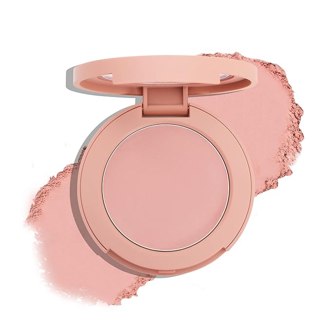 Boobeen Powder Blush, Single Color Blush Face Blush Palette Matte Baked Cream Blush Makeup Powder, High Pigment Pressed Blush for Create a Natural Cheek Flushed Look