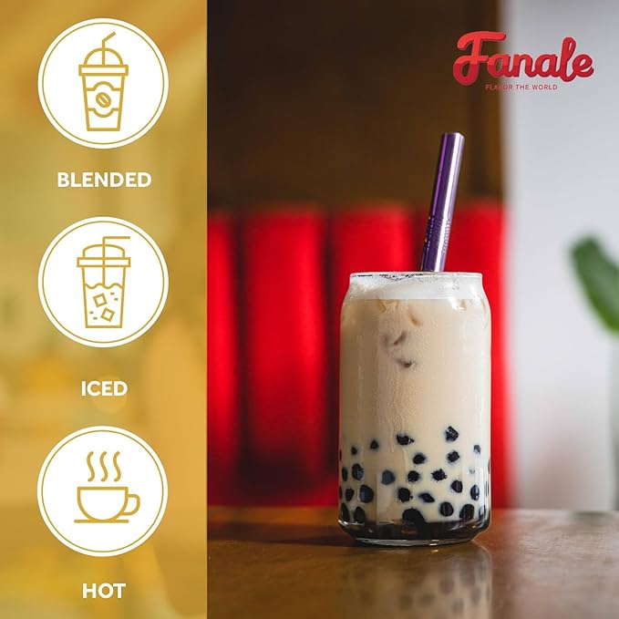 Fanale Premium Lavender Bubble Tea Flavoring Powder | Perfect for Baking, Smoothies, Desserts and Drinks | Instant Flavoring Powder for Boba Milk Tea - 2.2 Pounds (Pack of 20)