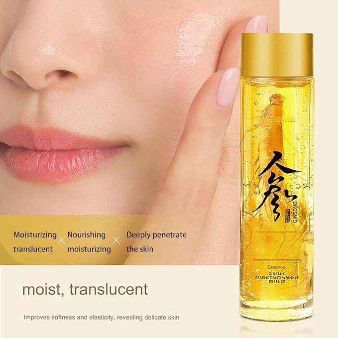 Ginseng Extract Liquid, Ginseng Extract Anti-Wrinkle Original Serum Oil, Korean Red Ginseng Essence for Anti Aging, Moisturizer, Fighting Collagen Loss, Reduces Wrinkles, Improves Sagging (2)