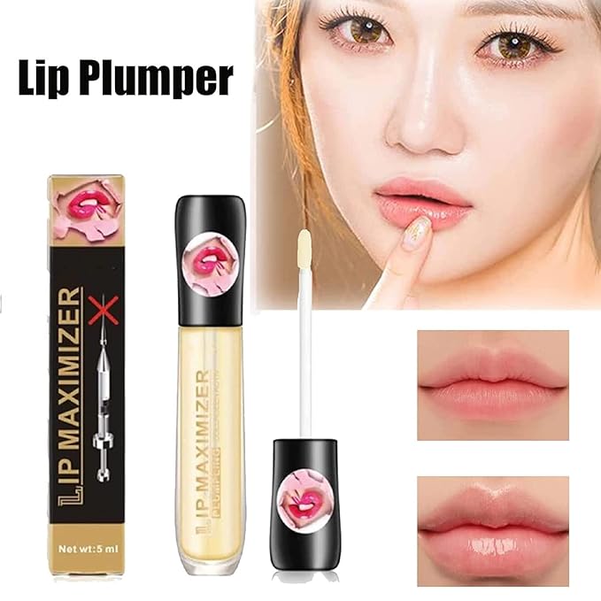 Vitamin E Lip Plumping Serum, Lip Hyaluronic Lip Plumper, Lip Plumping Serum Instant Lip Balm for Moisturize, Eliminate Dryness Wrinkles Enhances Plump Gloss (1PC)