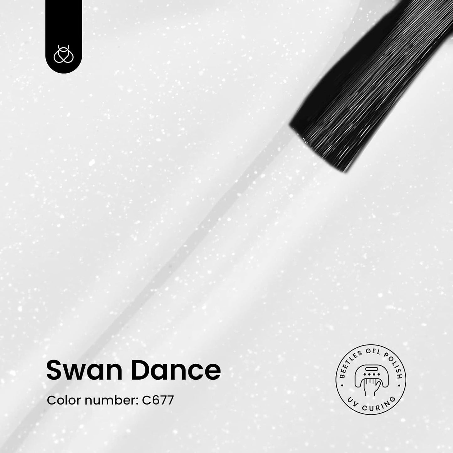 Beetles White Gel Nail Polish-15 ml Shimmer Glitter Milky White Gel Nail Polish Soak Off UV/LED Lamp Nail Art Manicure Salon DIY for French Nail Home Gift for Women Girls