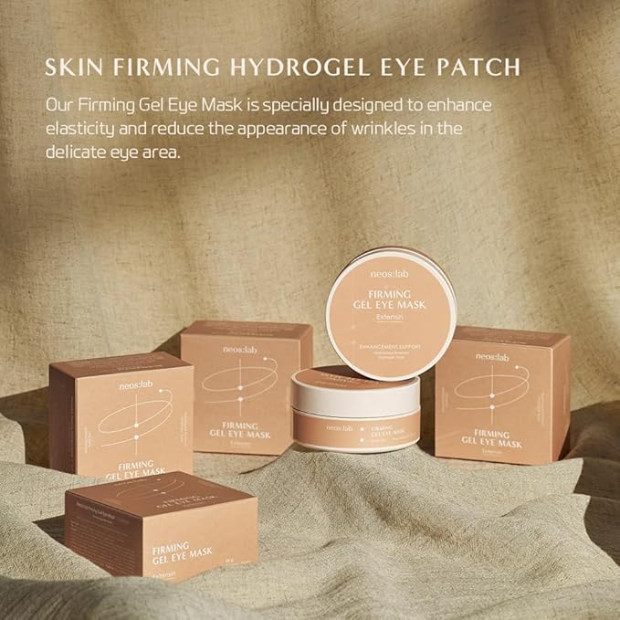 Firming Gel Eye Mask 60ea (30pairs) - Refreshing Hydrogel Eye Patch with Collagen, Peptide, Rice Ceramide, Lactobacillus Ferment for a Firm Eye Area, Reduces Fine Lines, Eye Bags, Puffy Eye