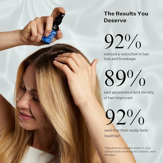 Peptide & Stem Cell Hair Growth Serum, AM & PM Bundle – Formula with Apple Stem Cells for Thicker, Stronger Hair – Stem Cell Scalp Serum for Hair Growth and Nourishment for Men & Women