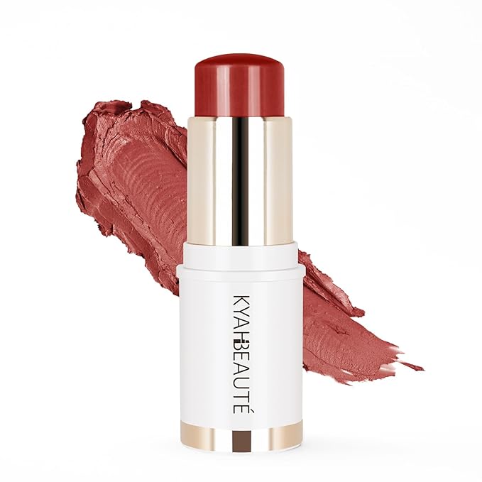 Blush Stick, Cream Blush for Cheeks and Lip Tint, Dewy Finish, Buildable & Blendable Color, Lightweight & Long-Lasting Formula | Terracotta, 0.53fl.Oz