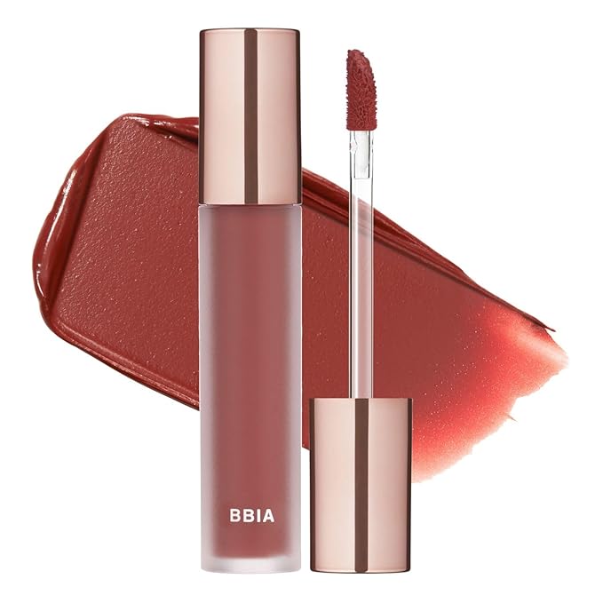 BBIA Last Velvet Tint - Soft & Creamy Matte Finish Lip Stain, Blur Effect with Velvety Texture, Long-Lasting, High Pigment, Lightweight, Non-Drying, Vegan, Korean Lip Makeup (V24 TRENDY NOTE)