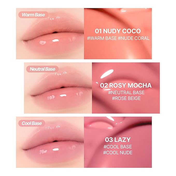 2aN Glaze Bouncing Tint – Lightweight, Moisturizing Lip Tint with High-Shine Finish, Smooth, Light Plumping, Comfortable Wear, Korean Makeup (Bubbly, 0.16 oz)